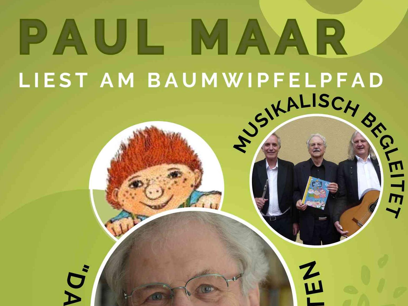 Paul Maar am Baumwipfelpfad Steigerwald